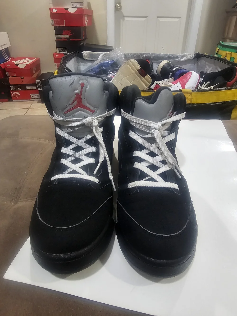 Nike Air Jordan Men's Black Retro Basketball Shoes